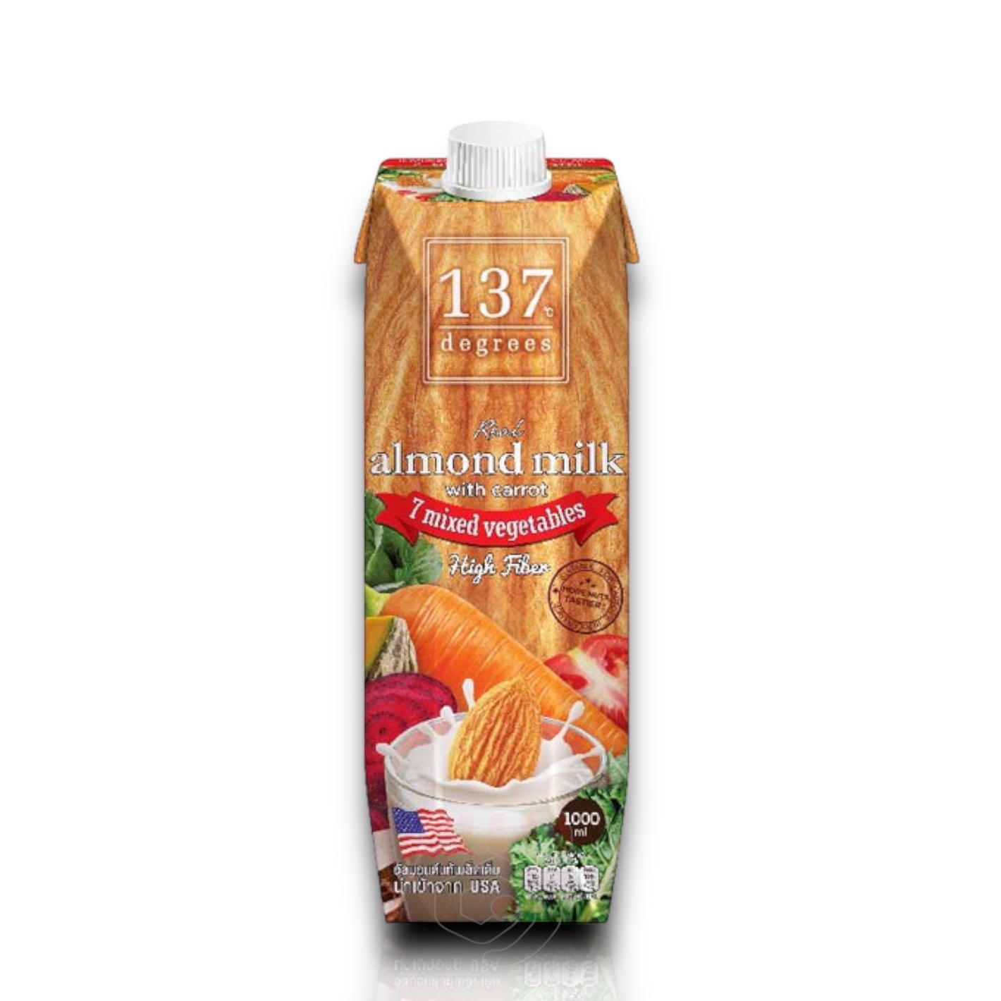 137Degrees Almond Milk With Carrot 7Mixed Vegetables 1000ml